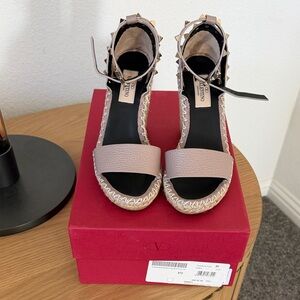 Valentino Women's Espadrilles Wedges Sz 34 / US 4